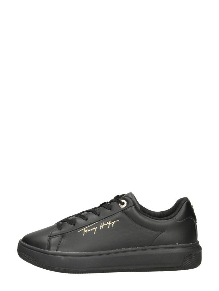 Tommy Hilfiger Signature Court Sneaker – Zwart
