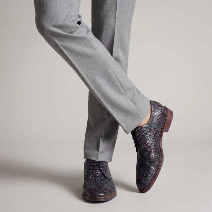 Vertice Veterschoenen blauw Leer