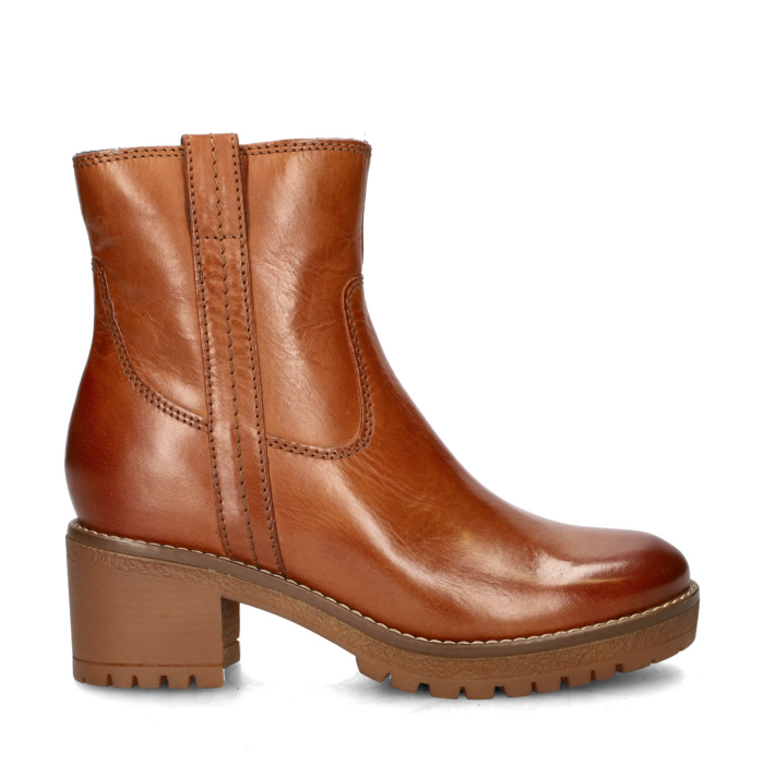 Nelson rits- & gesloten boots – Cognac