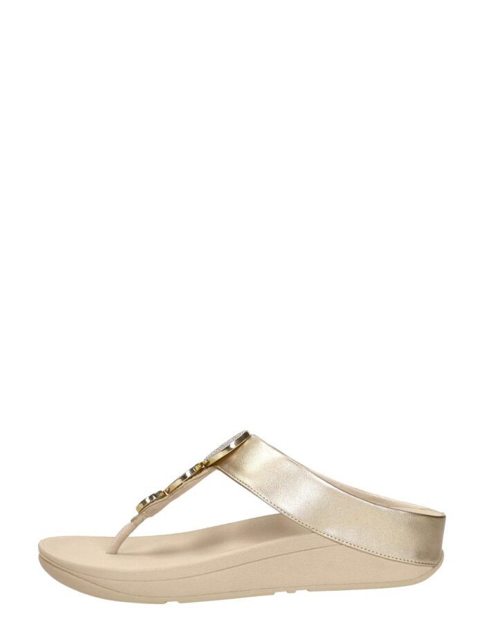 FitFlop Halo Bead Circle Metallic Toe-post – Goudkleur