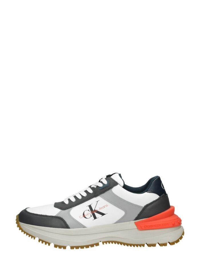 Calvin Klein Chunky Runn Laceup Low Lth-nappa – Grijs