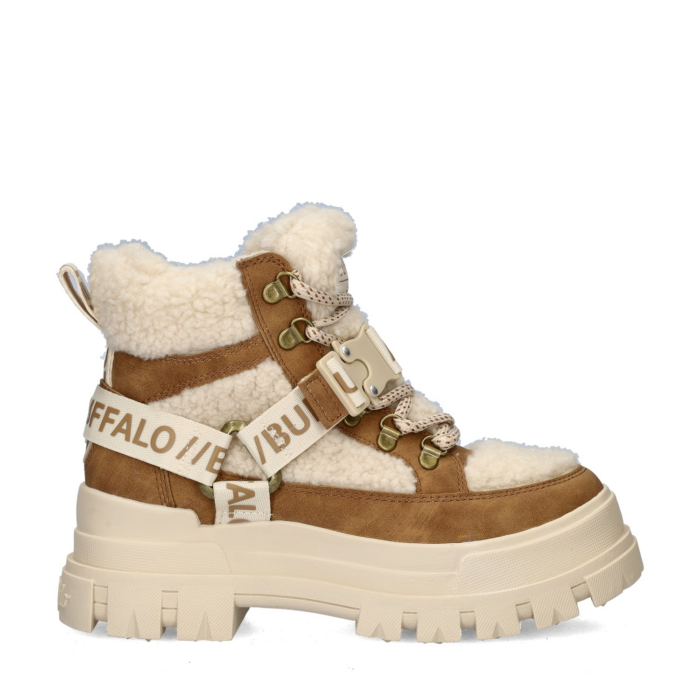 Buffalo Aspha Combat Mid Warm veterboots – Beige