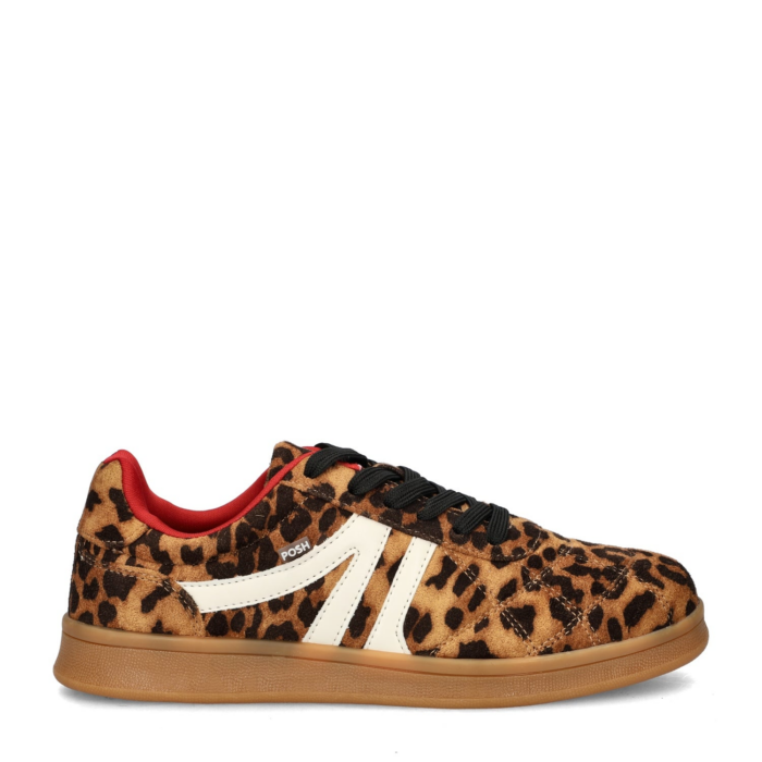Posh Kaia lage sneakers – Bruin