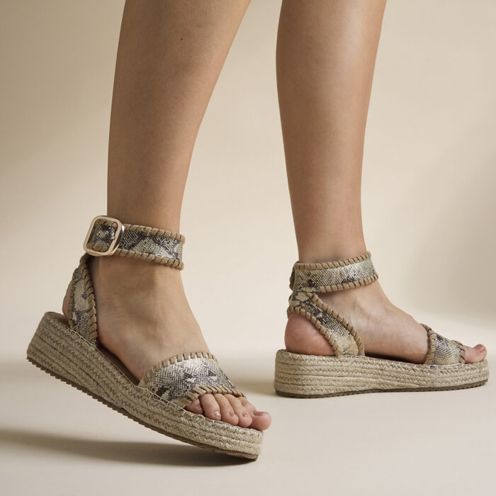 Cellini Espadrilles bruin Textiel – Beige