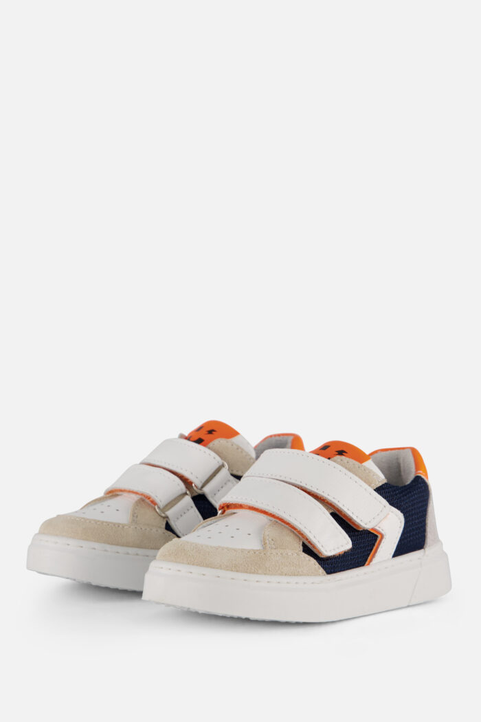 Muyters Velcro Sneakers blauw Leer