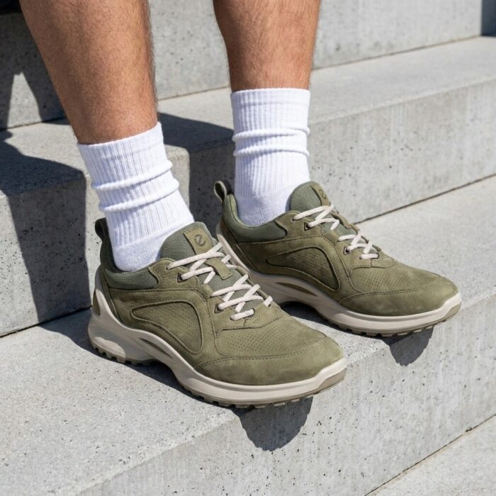 ECCO Biom Energi M Sneakers groen Leer