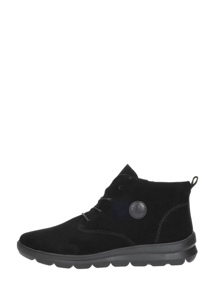 Rieker Veterschoenen Hoog – Zwart