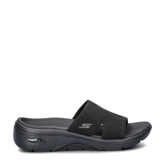 Skechers Go Walk Arch Fit slippers – Zwart
