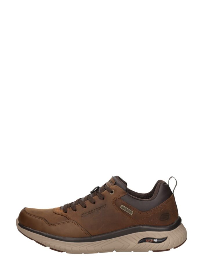 Skechers Arch Fit Crosser Sneakers bruin Leer