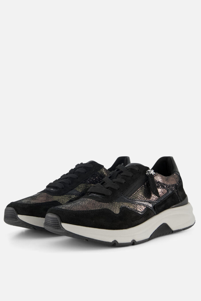 Gabor Rollingsoft Sneakers grijs Textiel