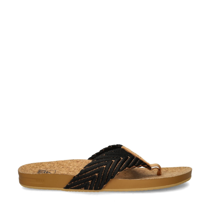Reef Cushion Strand slippers – Zwart