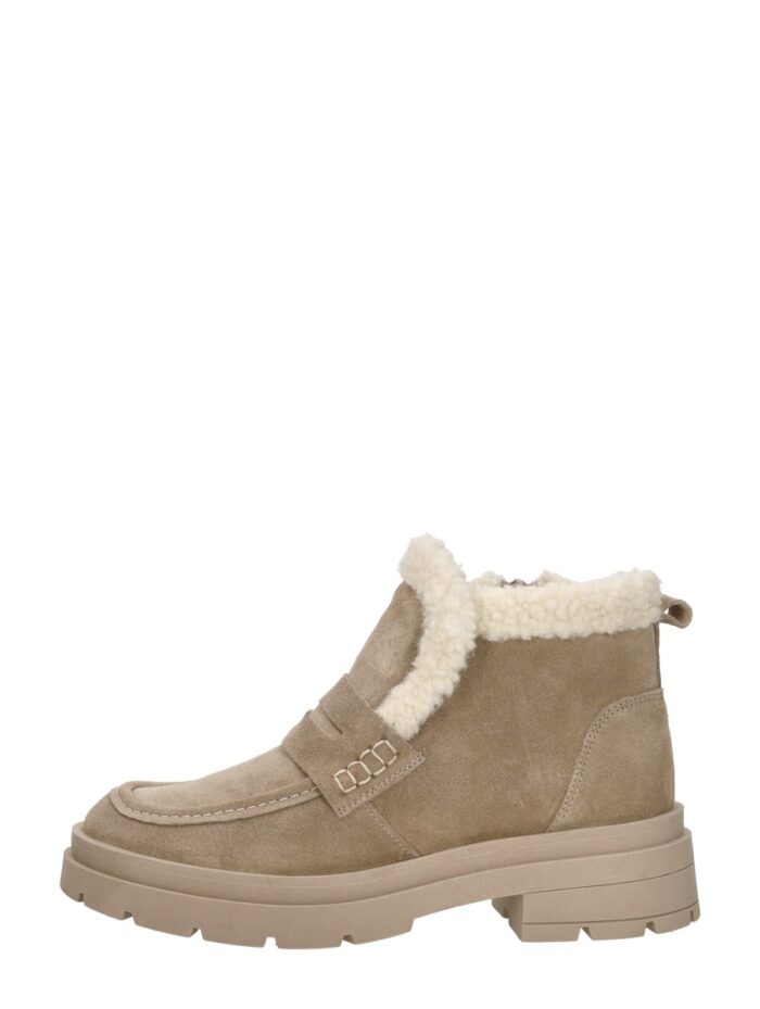 Sub55 Enkellaarsjes Plat – Taupe