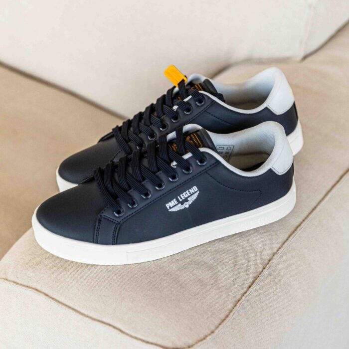 PME Legend PME Legend Carrior Sneakers blauw Imitatieleer