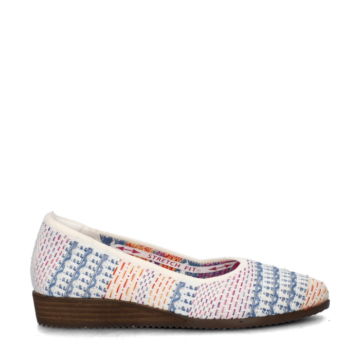 Skechers Cleo Sawdust ballerinas & instappers – Wit