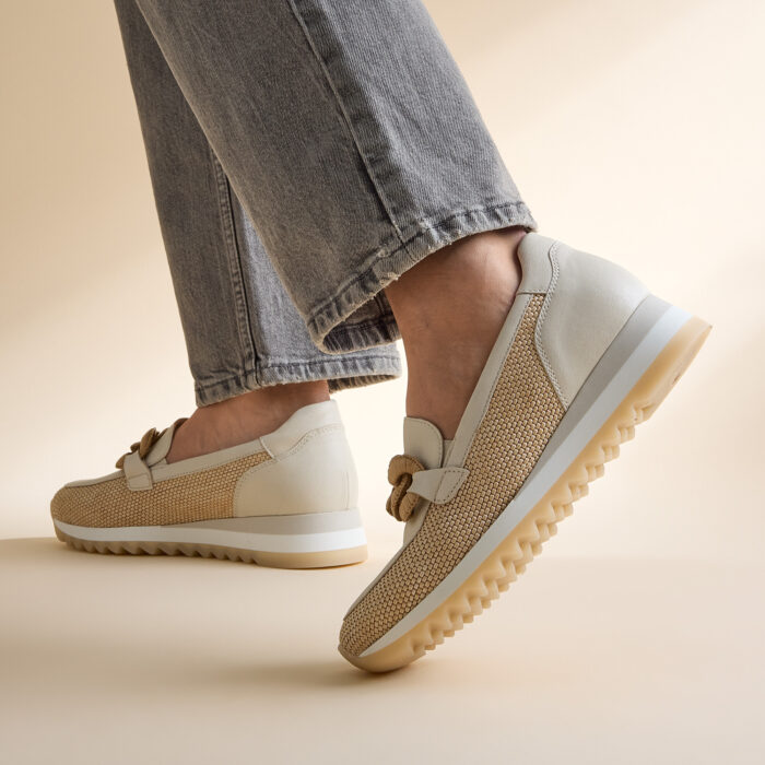 Gabor Instappers beige Leer