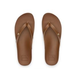 Reef Vista Ivy leren teenslippers bruin