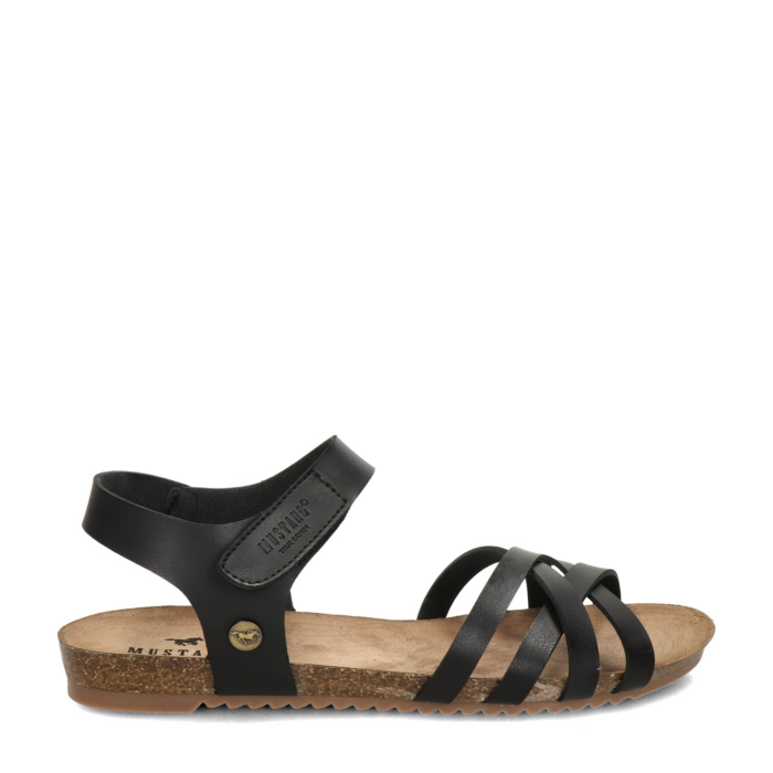 mustang sandalen – Zwart