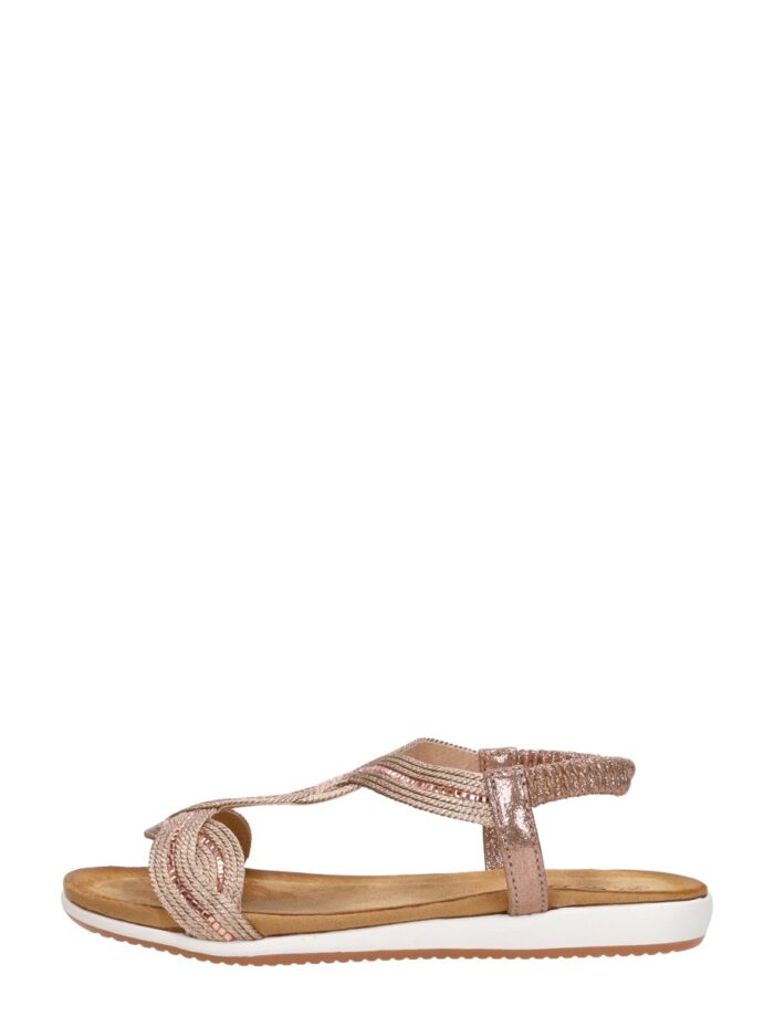 Sub55 Sandalen Plat – Champagne