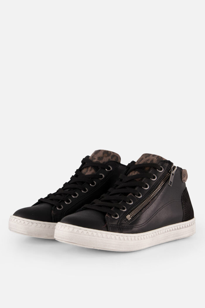Aqa Veterboots zwart Leer