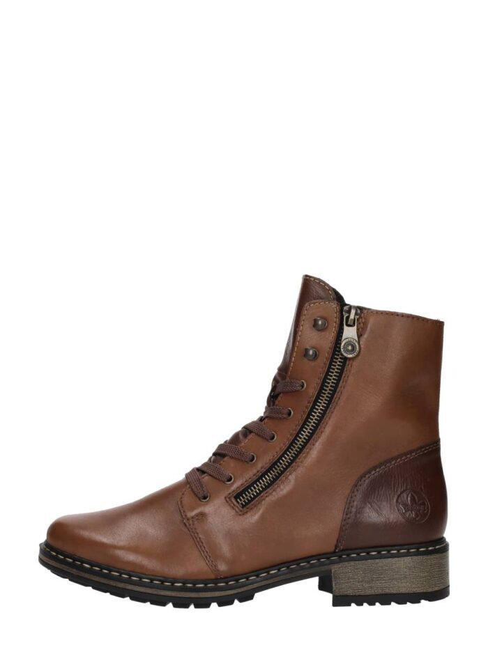 Rieker Veterschoenen Hoog – Cognac