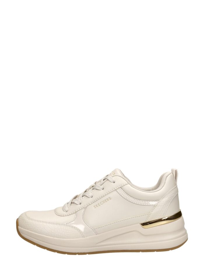 Skechers Billion 2 Fine Shine Wedge Sneakers beige