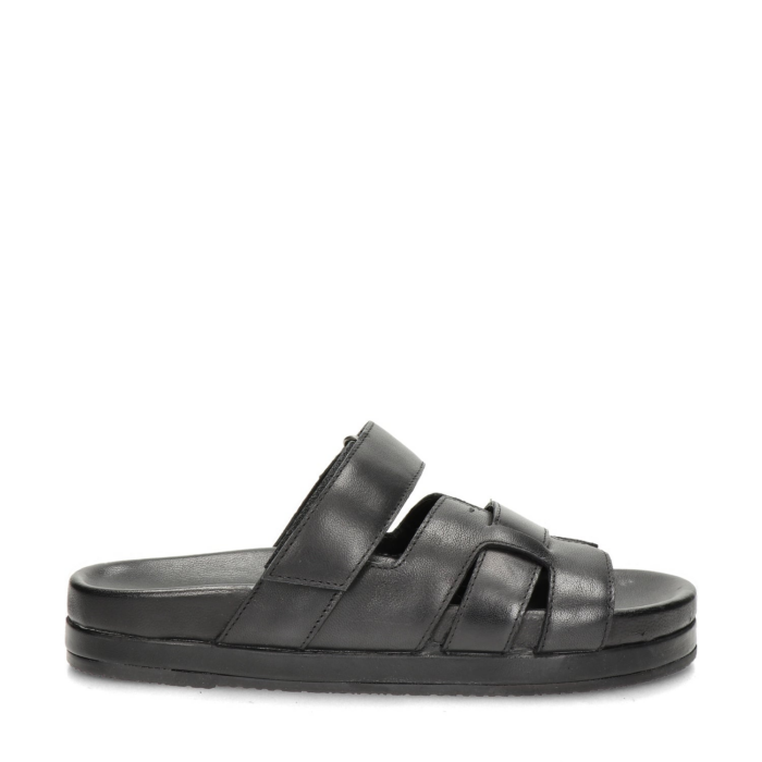 Nelson slippers – Zwart