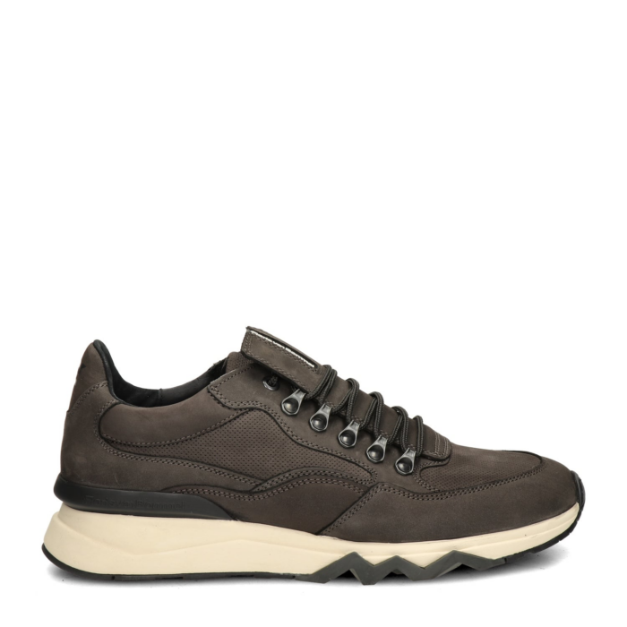 Floris van Bommel De Zager 01.29 suède sneakers donkerbruin