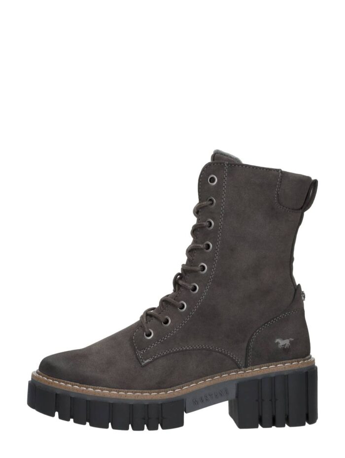 mustang Veterschoenen Hoog – Taupe