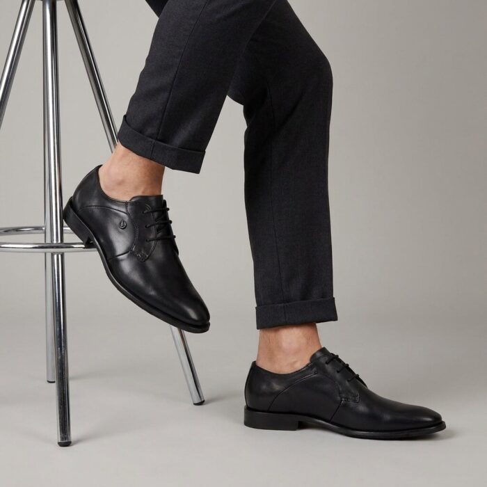 Bugatti Mansueto Flex Veterschoenen zwart Leer