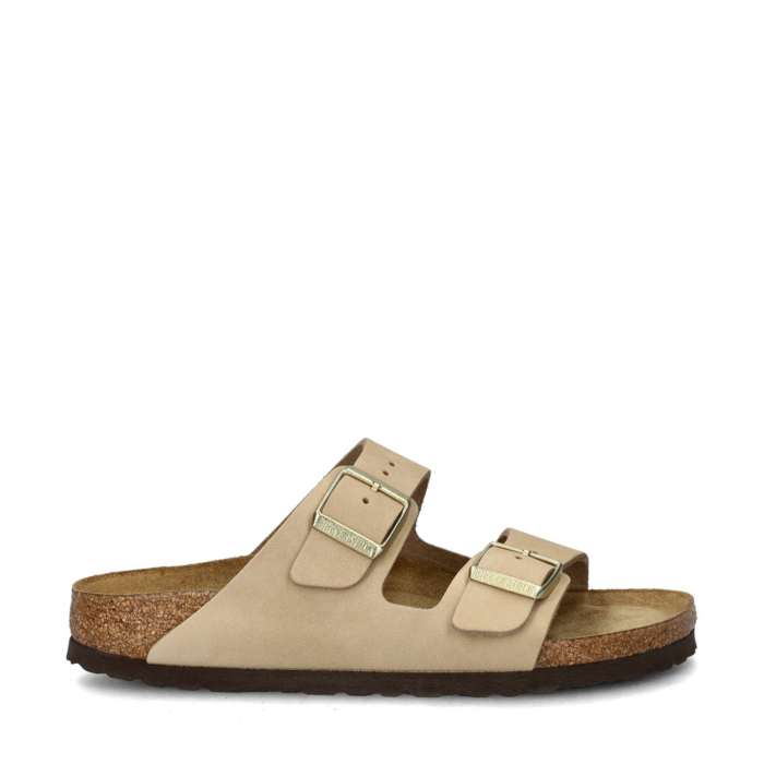 Birkenstock Arizona Nubuck sandalen – Beige