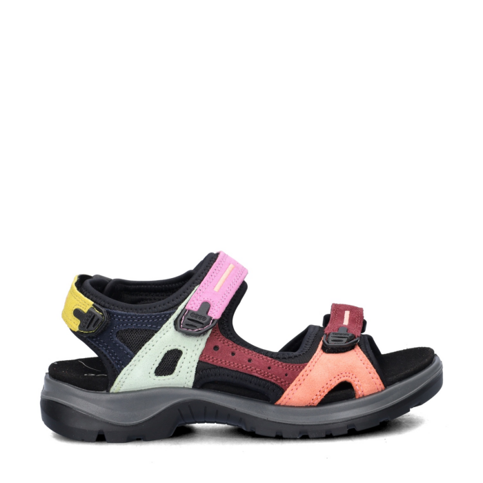 ECCO Offroad Sandalen zwart Suède