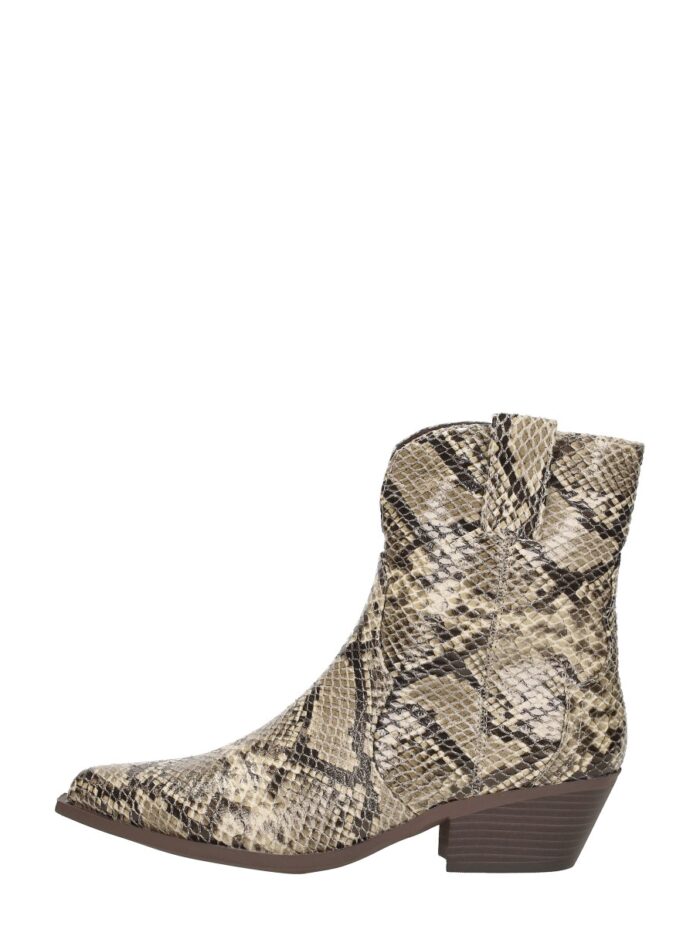 Sub55 Enkellaarsjes Hak – Beige
