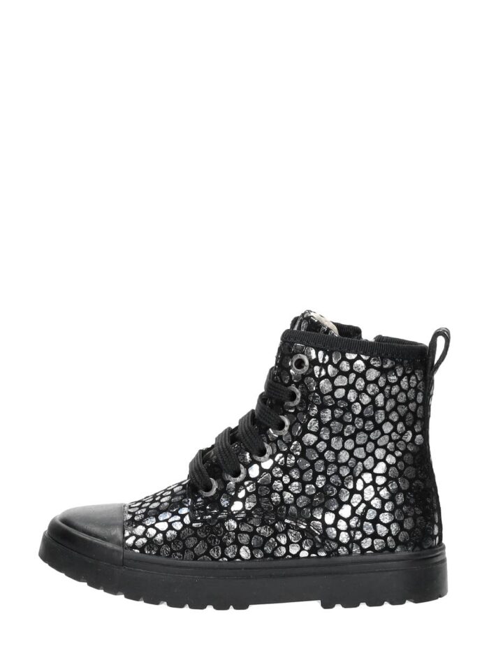 Shoesme Veterschoen Hoog Zilver – Zilverkleur
