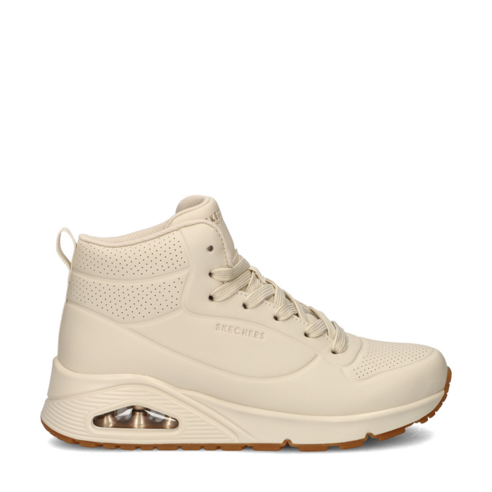 Skechers Uno Stand High hoge sneakers – Ecru