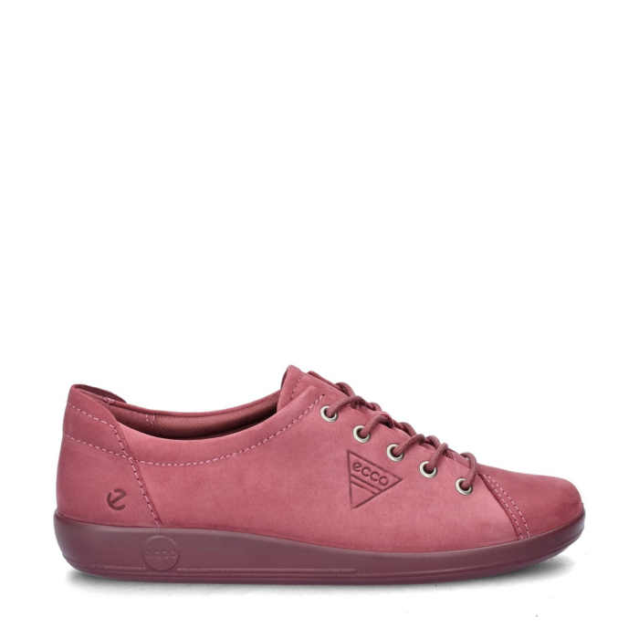 ECCO Soft 2.0 lage sneakers – Rood