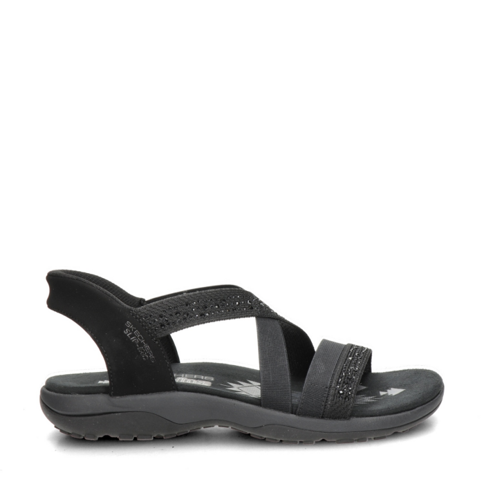 Skechers Hands Free Slip-Ins Reggae Slim sandalen – Zwart