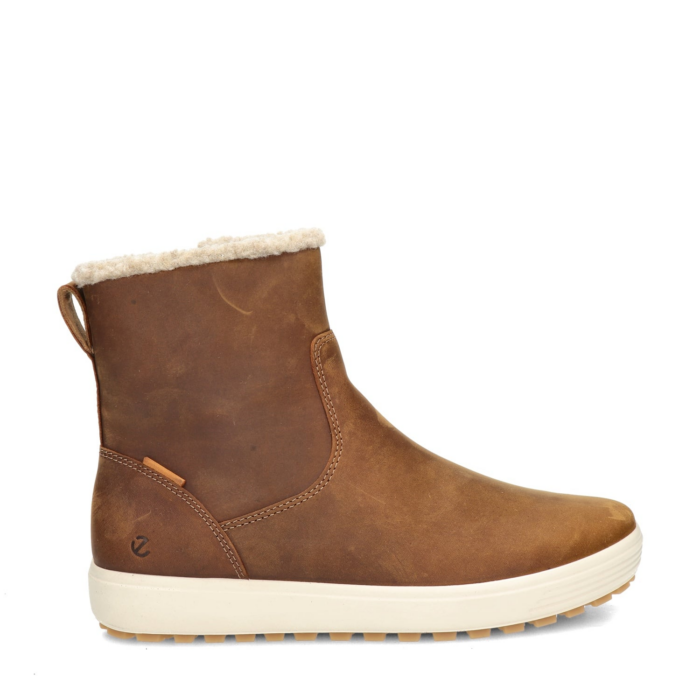 ECCO Soft 7 Tred gevoerde boots – Cognac