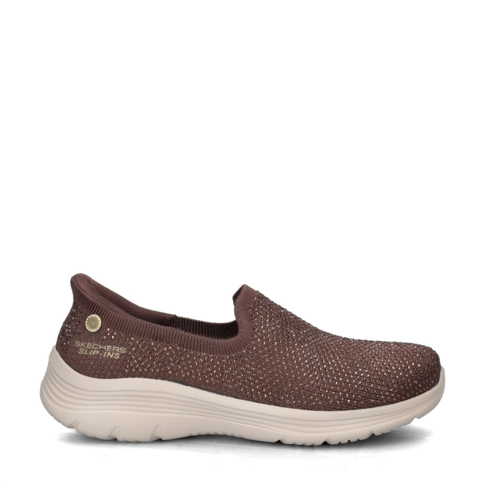 Skechers Bedford Genuine Gem instapschoenen – Bruin