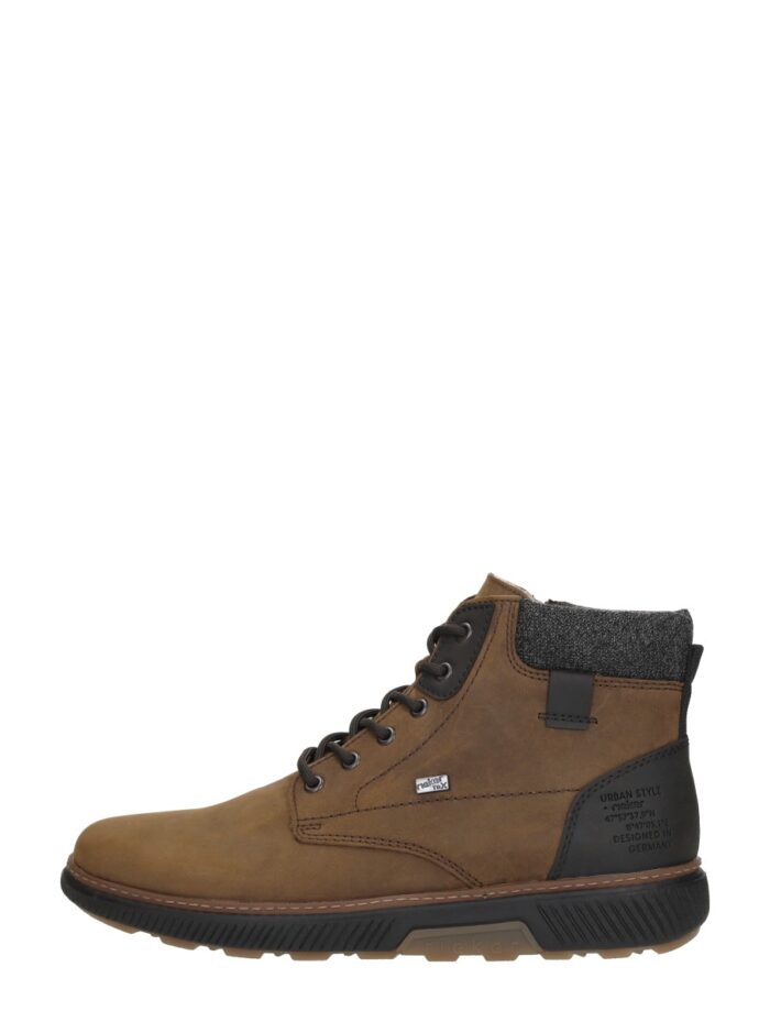 Rieker Veterschoenen Hoog Middel Bruin – Middelbruin