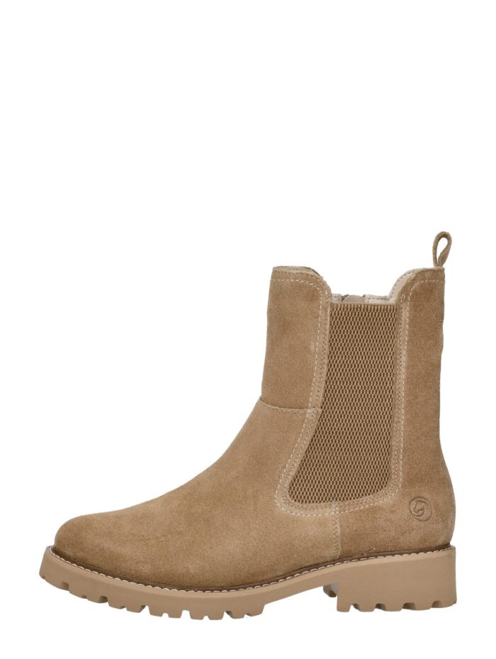 Remonte Enkellaarsjes Plat – Beige