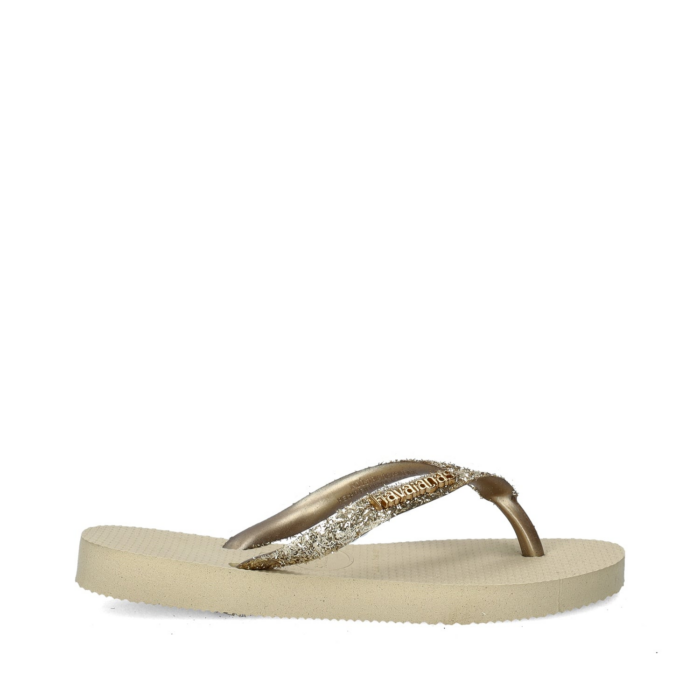 Havaianas Kids Slim Shiny Glitter slippers – Goud