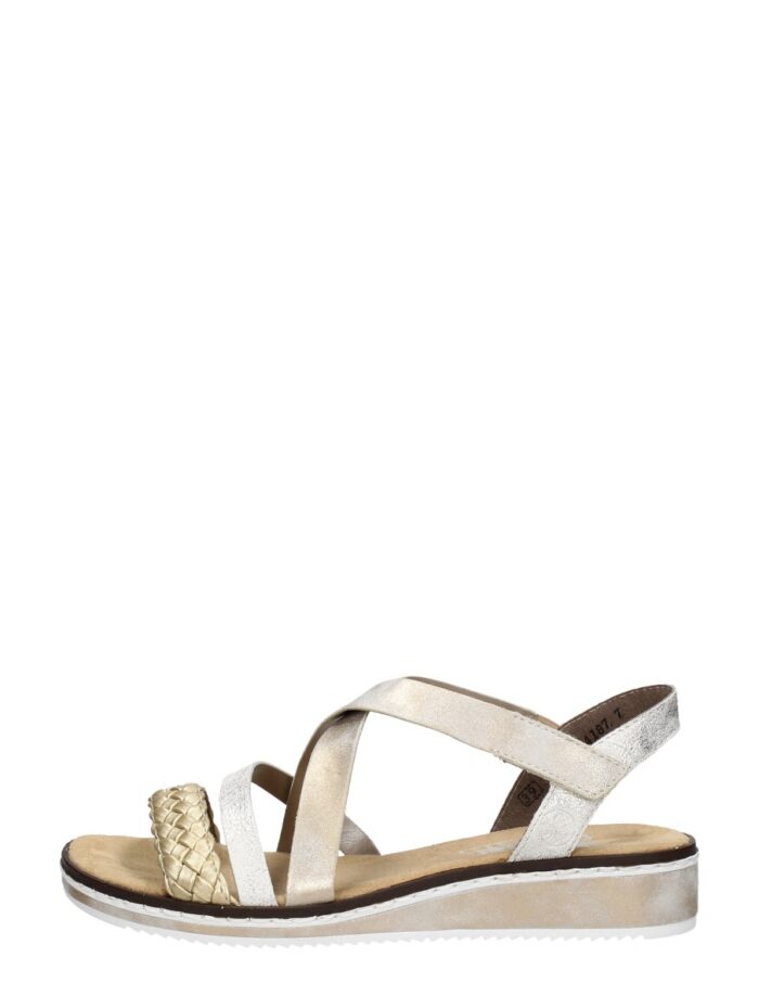 Rieker Sandalen Plat – Goudkleur