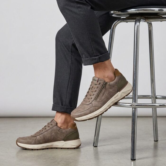 Rieker Sneakers grijs Synthetisch