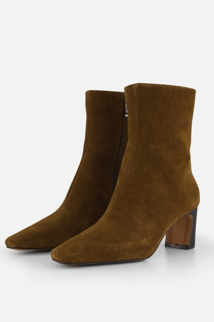 Linea Zeta Linea Zeta Enkellaarsjes bruin Suede