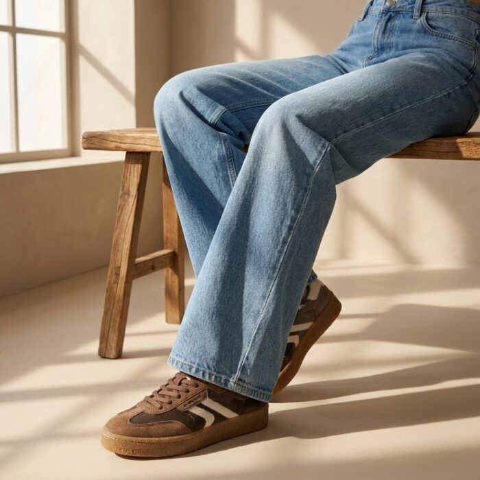 Tamaris Sneakers bruin Leer