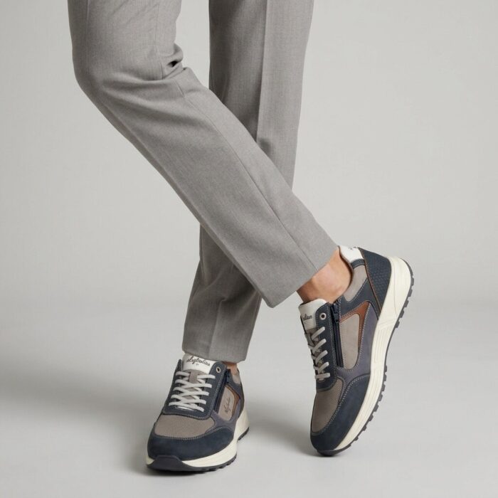 Australian Hawker Sneakers blauw G1/2 Leest Leer