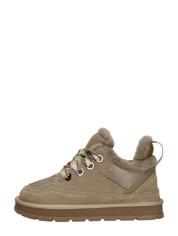 Shoecolate Veterschoenen Laag – Taupe