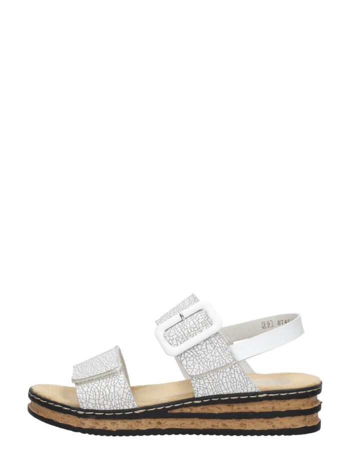 Rieker Sandalen Plat – Wit