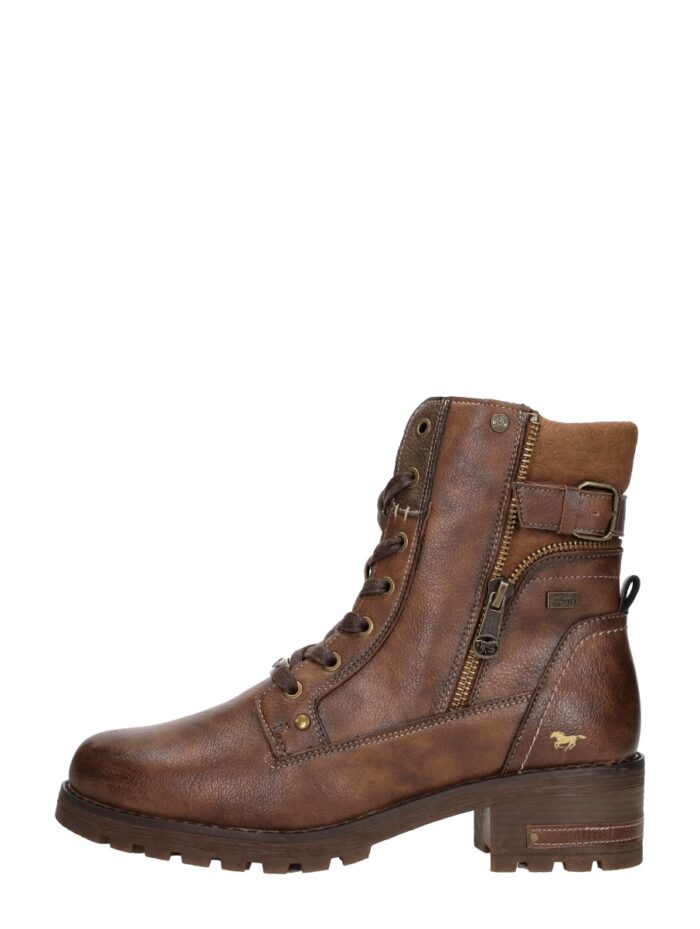 Mustang Veterschoenen Hoog – Cognac