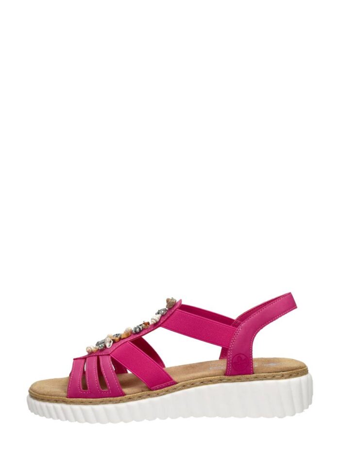 Rieker Sandalen Plat – Fuchsia